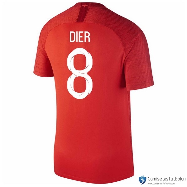 Camiseta Seleccion Inglaterra Segunda equipo Dier 2018 Rojo